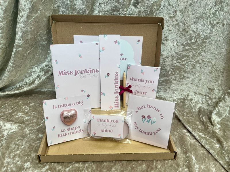Teacher Thank You Gift Set - Pink Floral