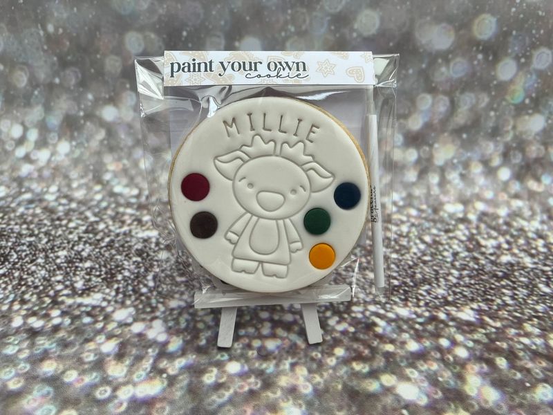 Individual Christmas Paint Your Own Cookies