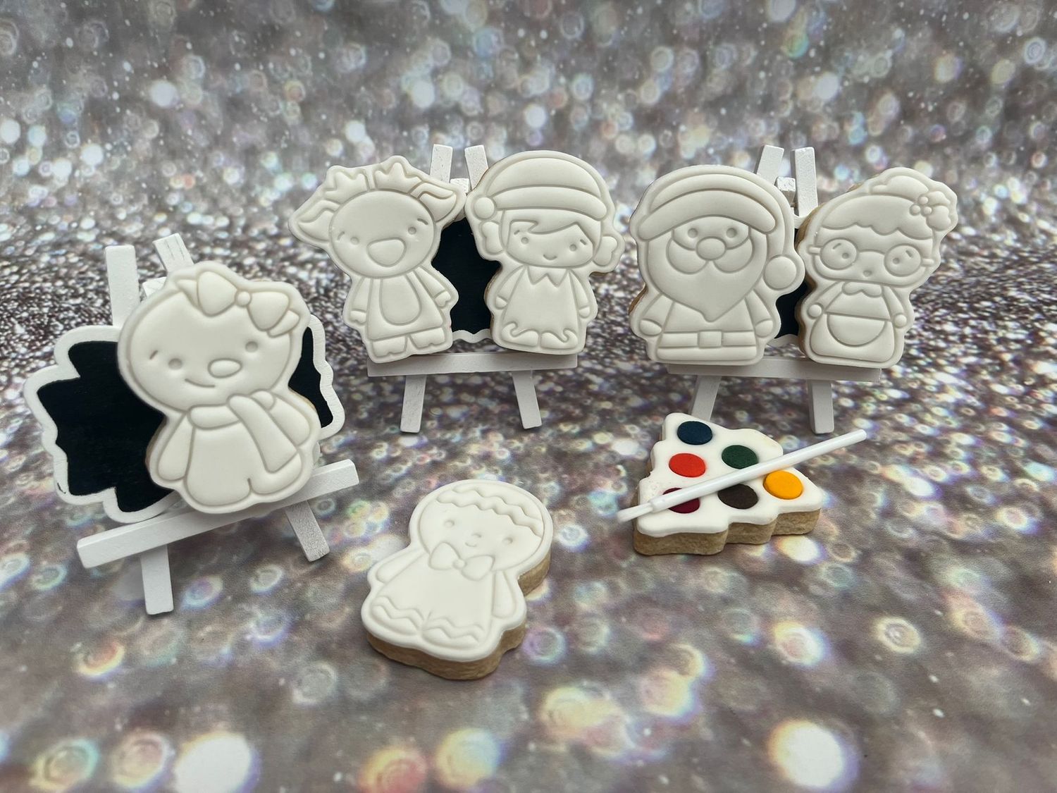 Christmas Character 6 Pack PYO Cookies