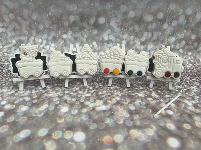 Mini Christmas Train 6 Pack PYO Cookies