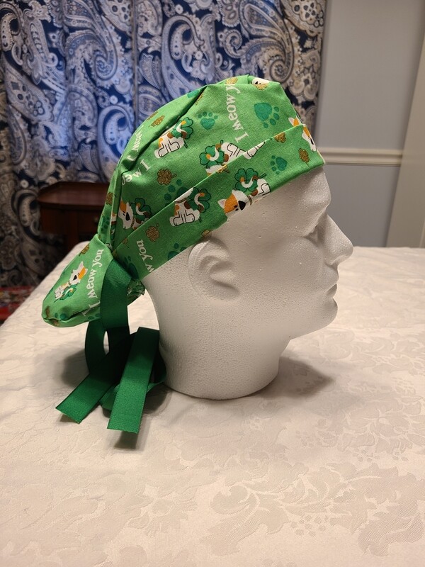 Cat St Pattys Day Ponytail