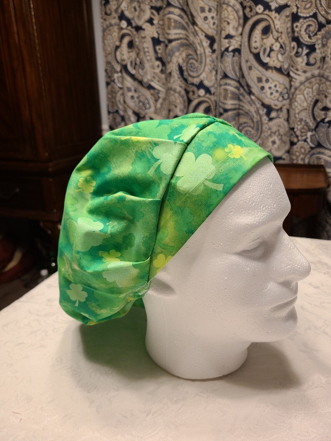 Shamrock Watercolor Bouffant