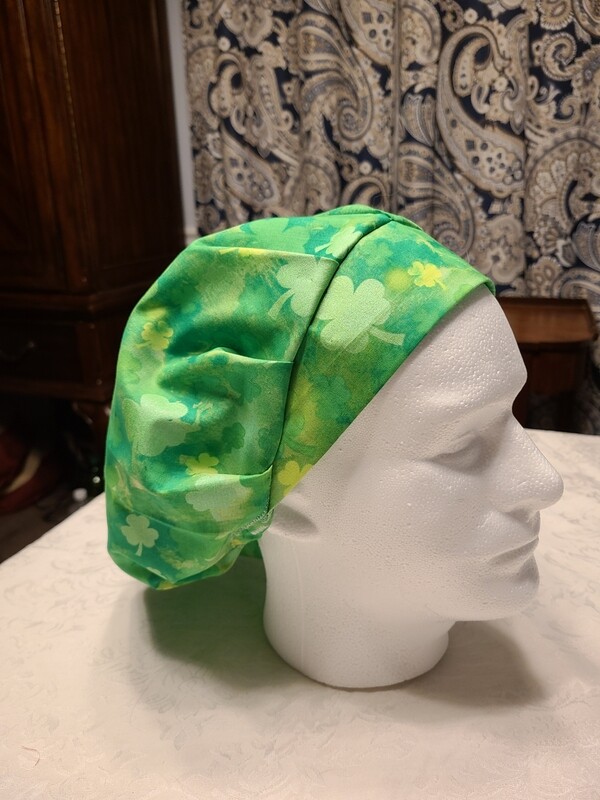 Shamrock Watercolor Bouffant