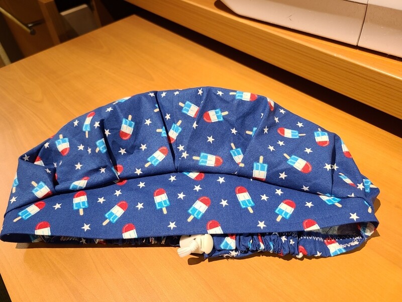 Red, white blue pop Bouffant