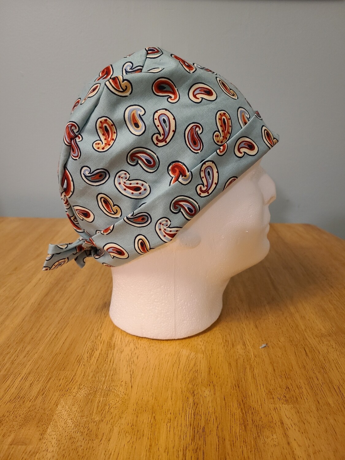 Green Paisley Tie Back