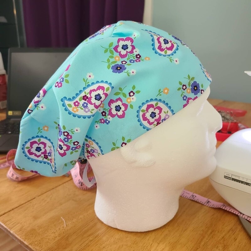 Blue flower Paisley Euro
