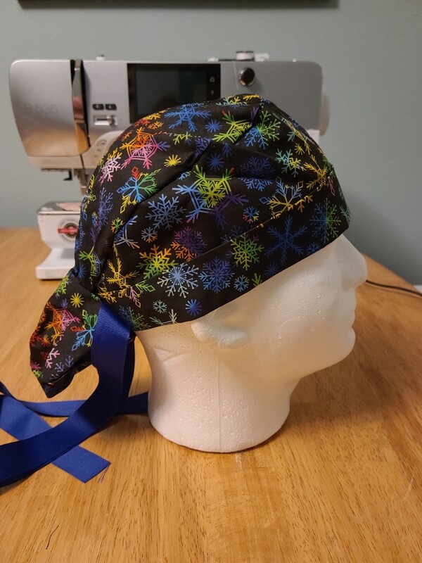 Rainbow Snowflakes Ponytail