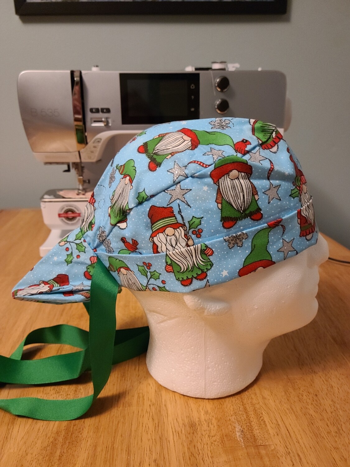 Red/Green Xmas Gnomes Ponytail