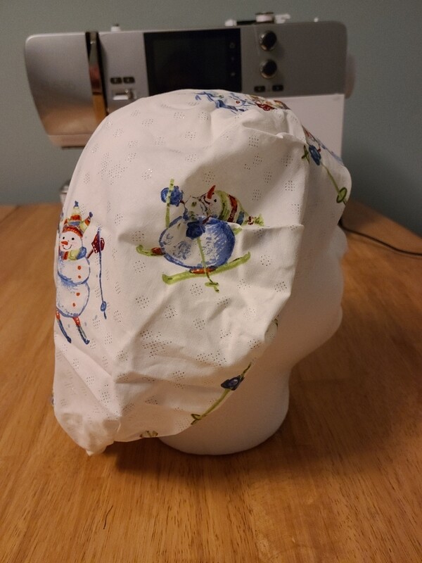 White Snowman Bouffant