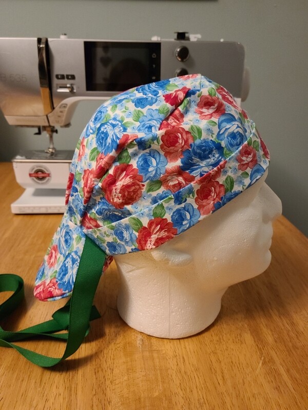 Red &amp; Blue Flower Ponytail