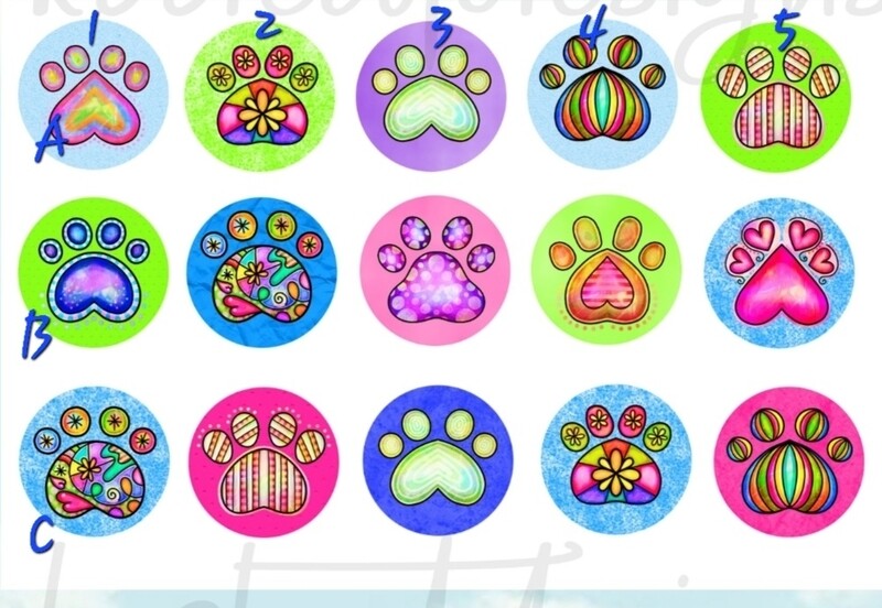 Paw Prints Bottle Cap Topper
