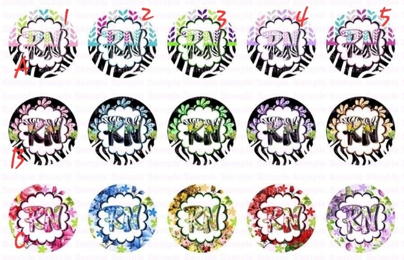 RN Floral Bottle Cap Topper
