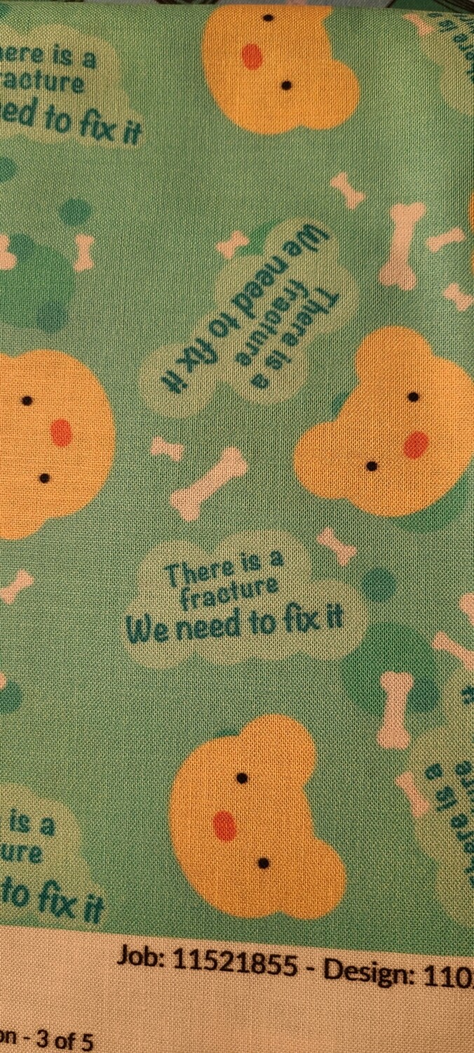 There is a fracture