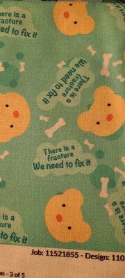 There is a fracture