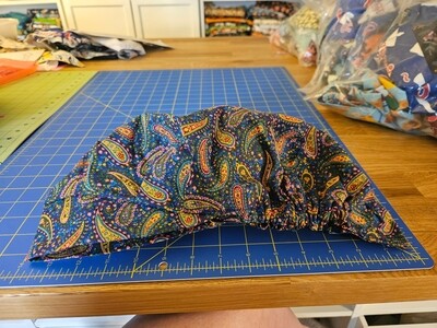 Blue Paisley XL Bouffant