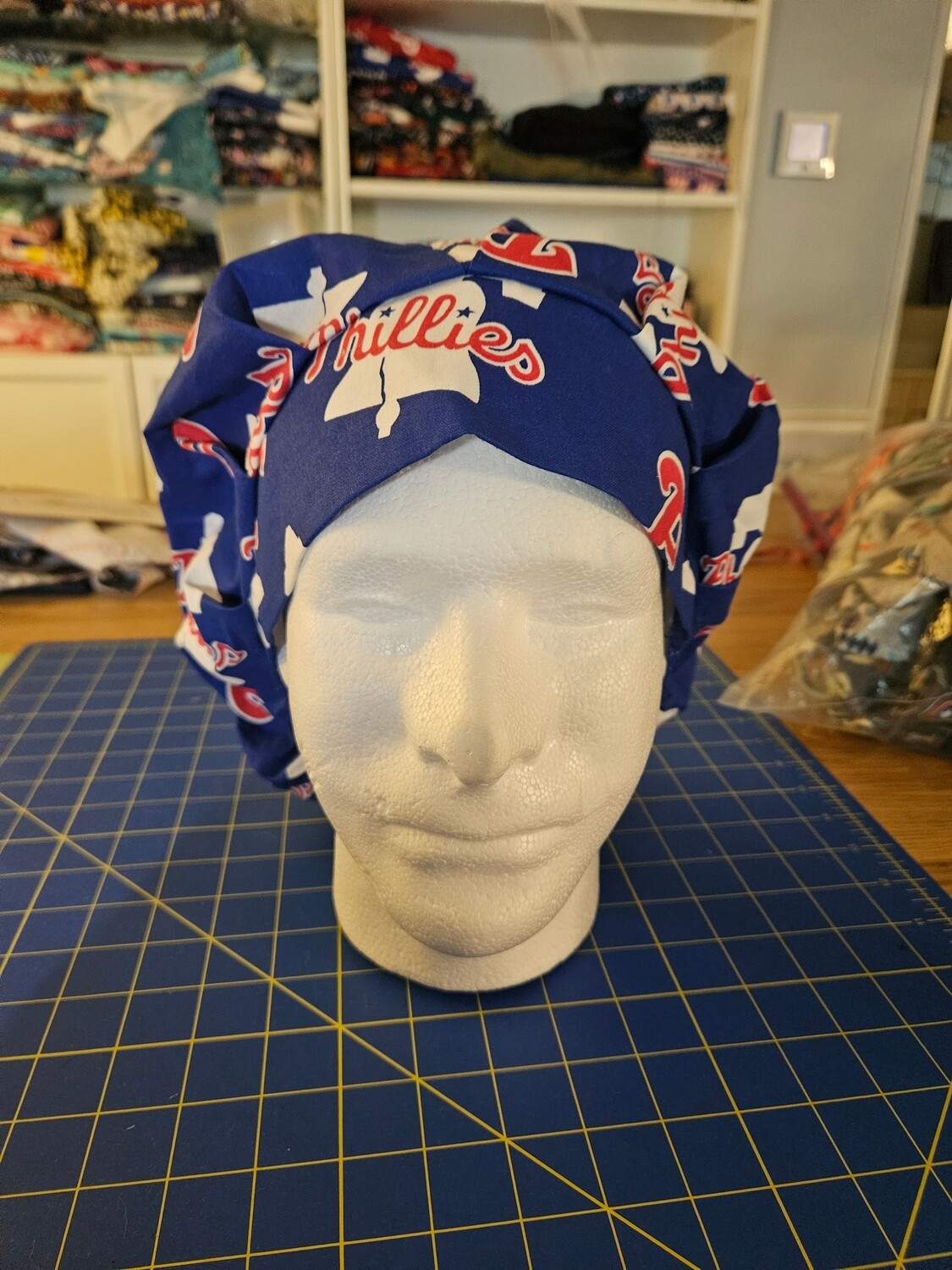 Blue Phillies Bouffant