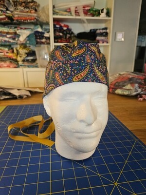 Blue Paisley Ponytail