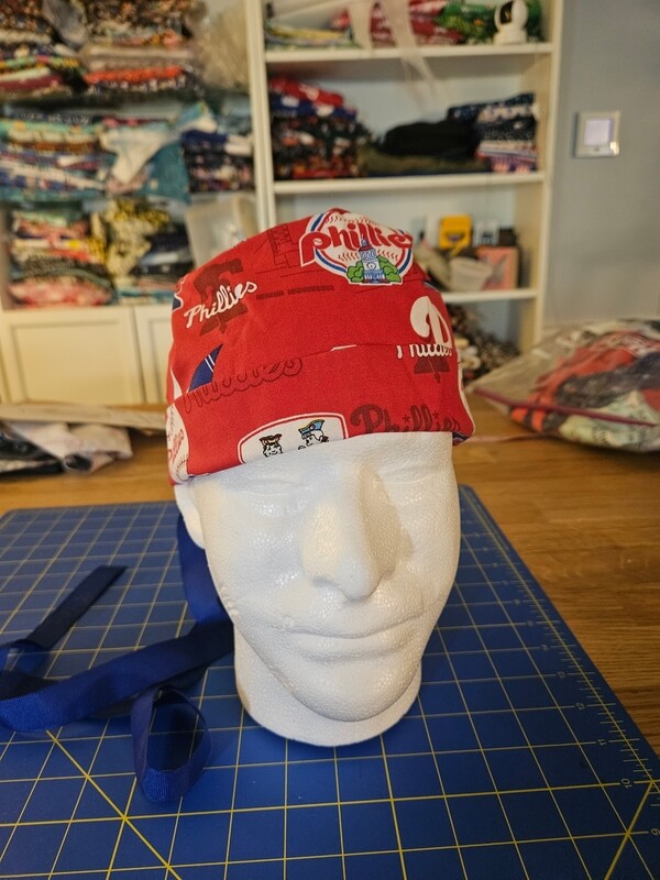 Red Phillies ponytail