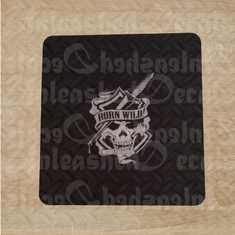BORN WILD MOUSE PAD