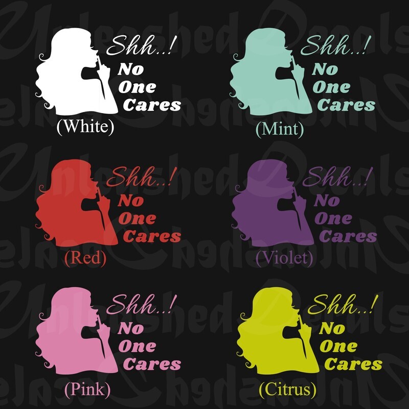 No One Cares Decals