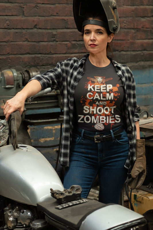 KEEP CALM & SHOOT ZOMBIES T-shirt