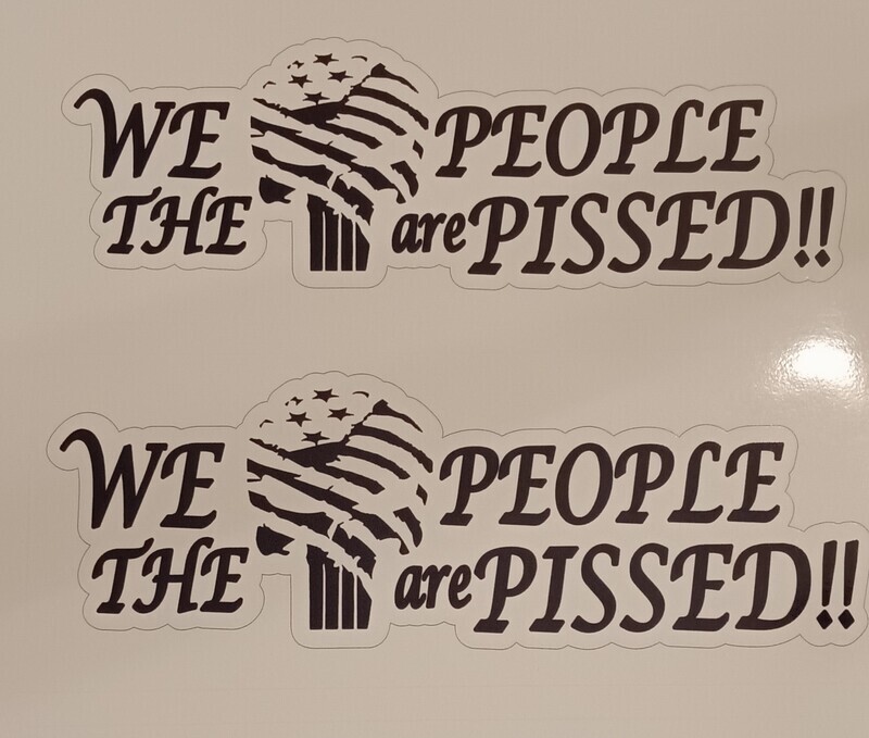 We The People are Pissed!!  Punisher Sticker (3pc) Bundle