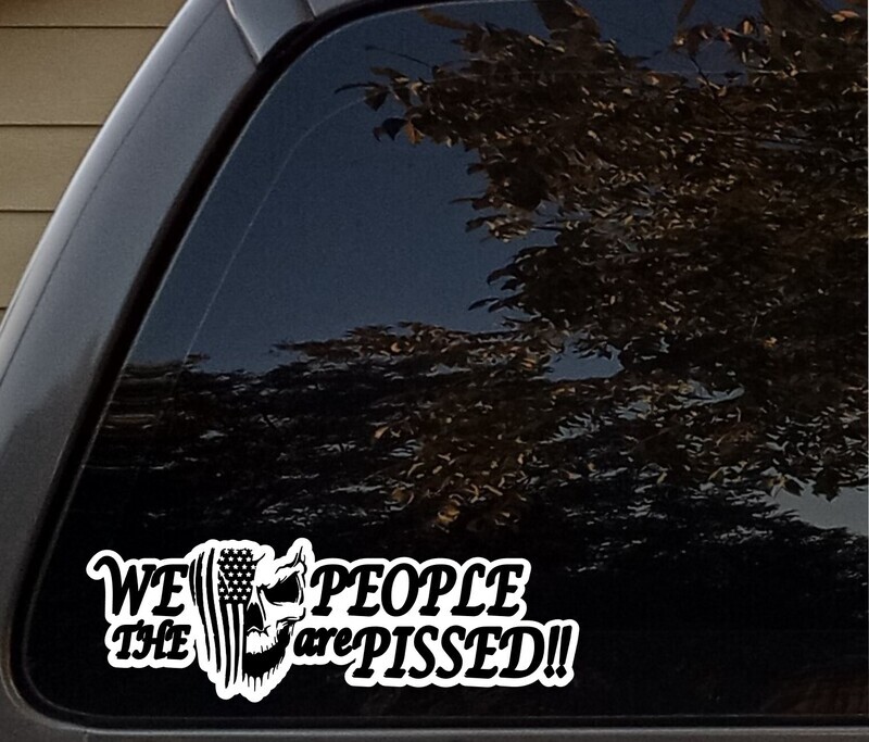 We The People are Pissed!! Infidel Flag Sticker Bundle. (3) pcs