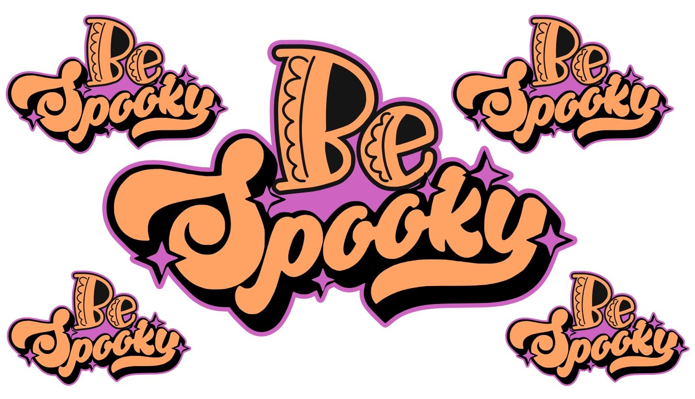 5 pc  Be Spooky Vinyl Sticker Set