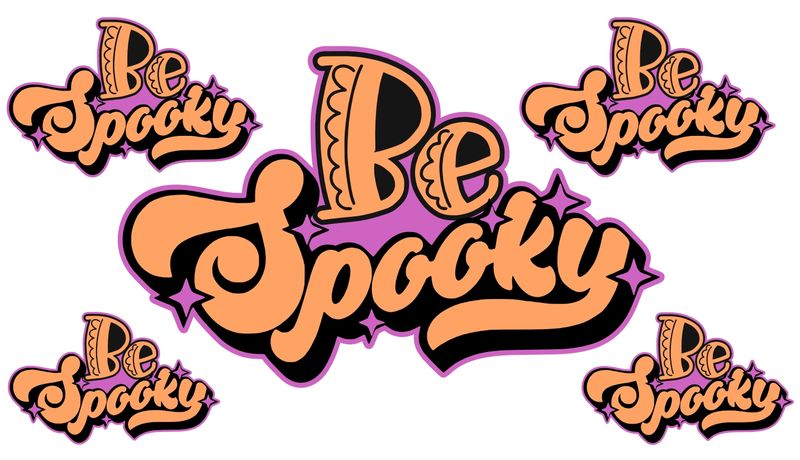 5 pc  Be Spooky Vinyl Sticker Set