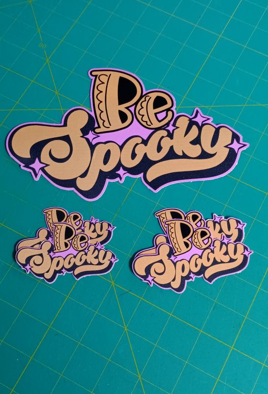 5 pc  Be Spooky Vinyl Sticker Set