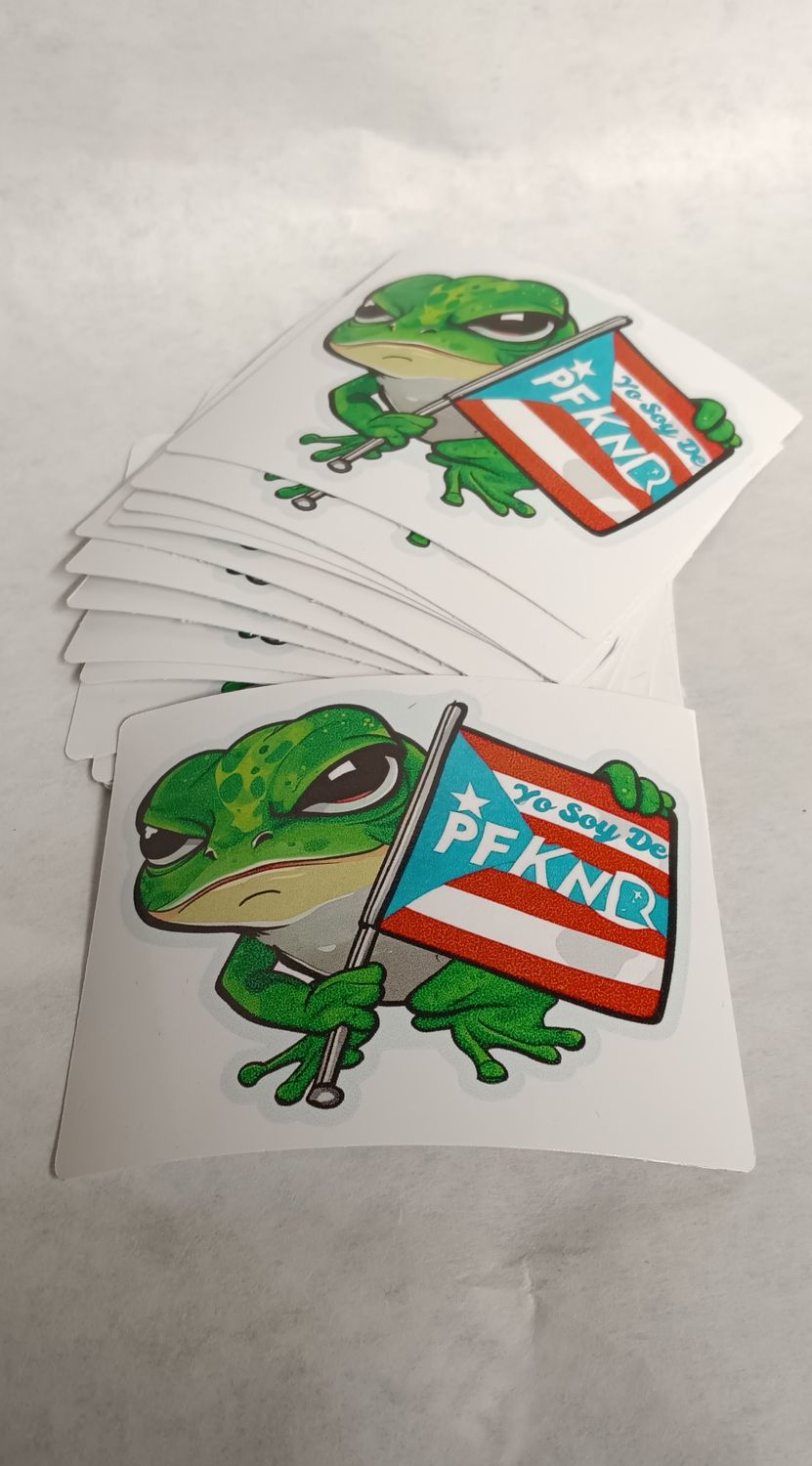 Yo Soy De PFKNR 3inch Vinyl Stickers 4pc set