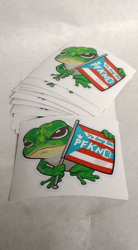 Yo Soy De PFKNR 3inch Vinyl Stickers 4pc set