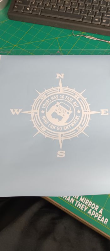 2pc. Set Custom Made Compass Jeep Adventurer vinyl decal stickers for all Jeep Lovers