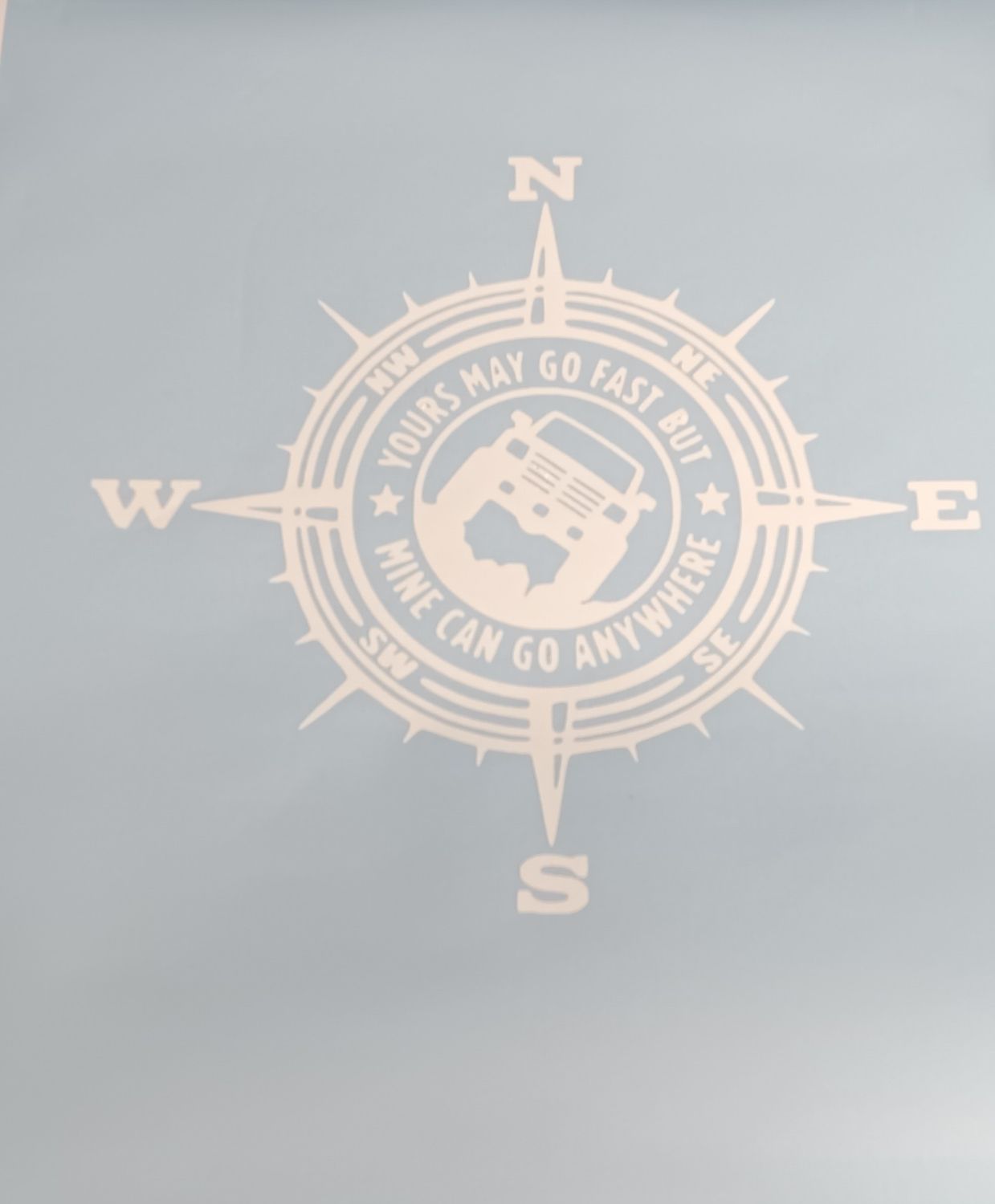 2pc. Set Custom Made Compass Jeep Adventurer vinyl decal stickers for all Jeep Lovers