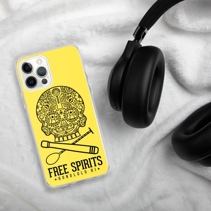 Black & Yellow Free Spirits iPhone Case