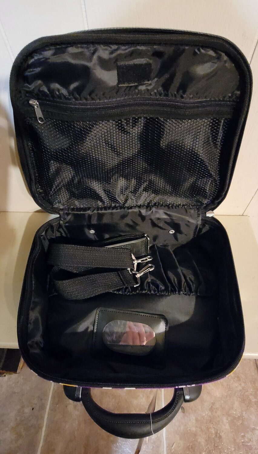 Luggage Makeup Travel Bag w/Strap