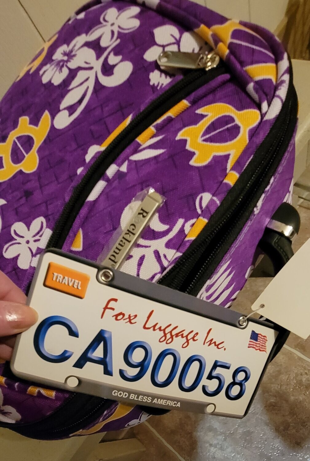 Luggage Makeup Travel Bag w/Strap
