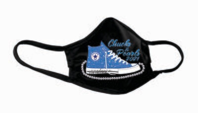 Chucks and Pearls 1 Chuck, Color: Black/Blue