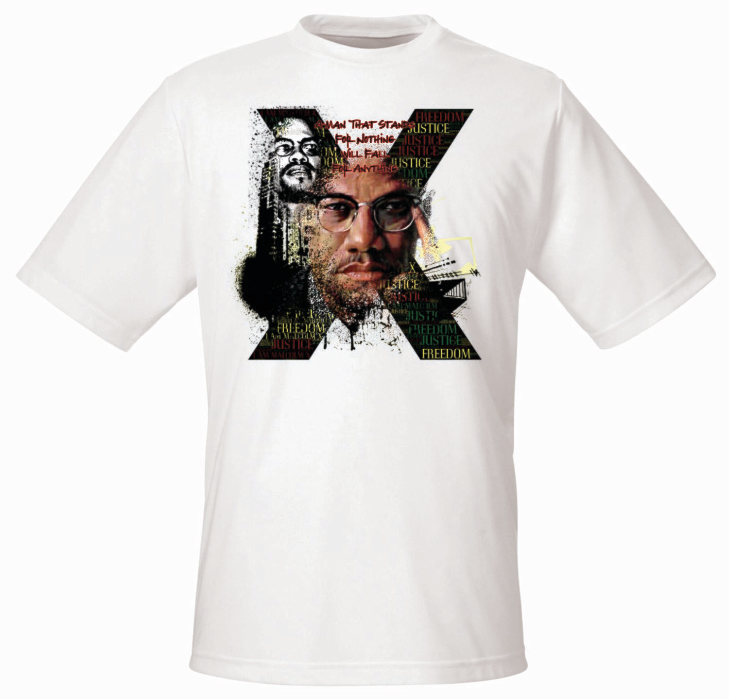 Malcom X T-Shirt  A Man That Stands