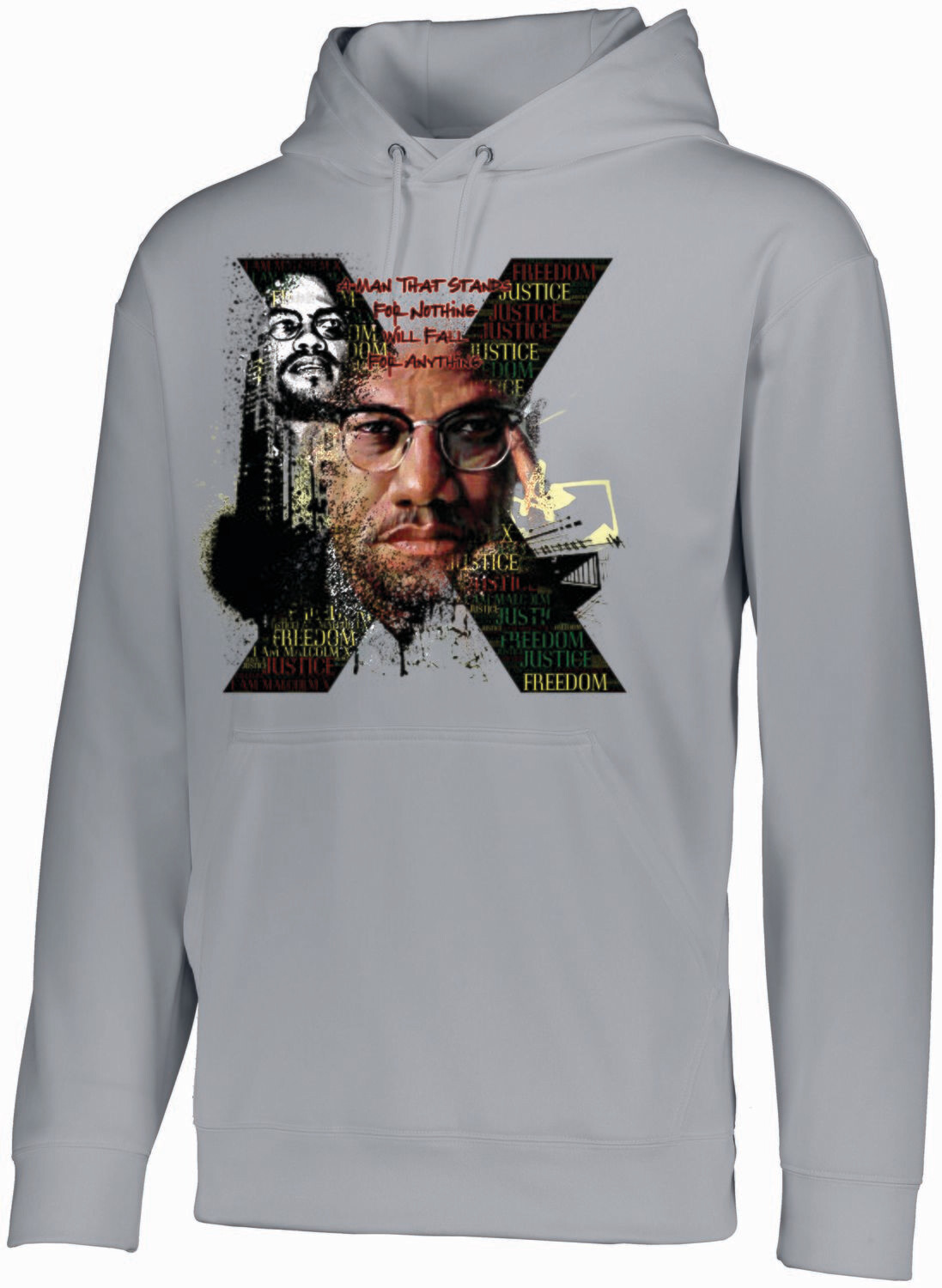 Malcom X Hoodie  A Man That Stands