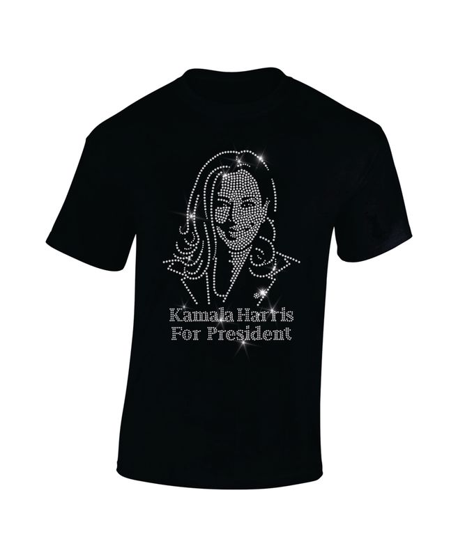 Kamala Harris For President Rhinestone T-Shirt