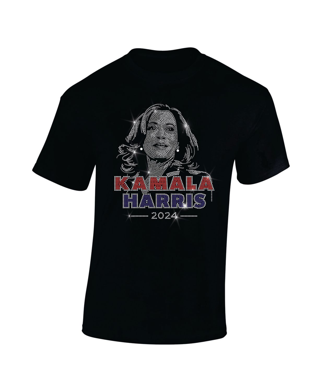 Kamala Harris 2024 Rhinestone Picture T-Shirt