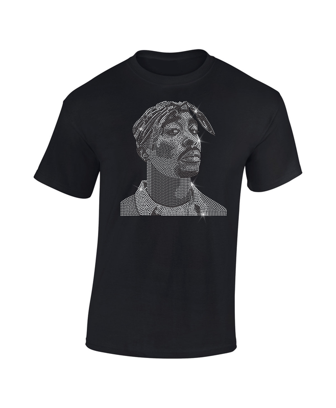 Tupac Rhinestone T-Shirt