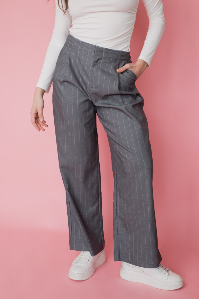 Pantalon large à rayures Tiziana