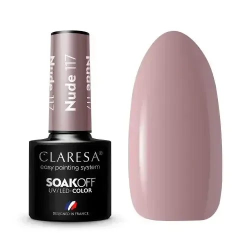 Vernis semi-permanent Nude n°117 – 5ml  Claresa