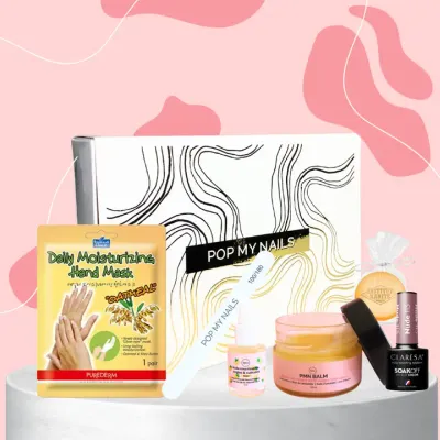Kit Pop My Nails &quot;Box Xmas&quot;  (mangue &amp; amande et miel)