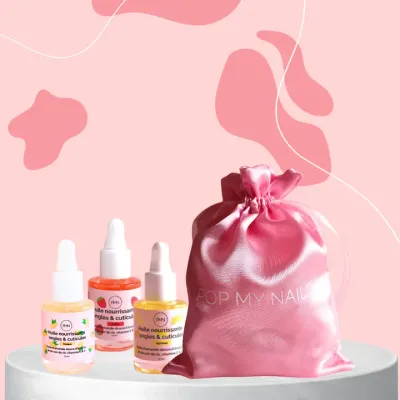 Kit trio d&#39;huiles nourrissantes ongles et cuticules PMN - 3x10ml