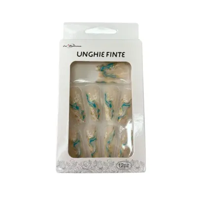 Faux ongles press on nails La Bellezza 12 ongles - Ocean
