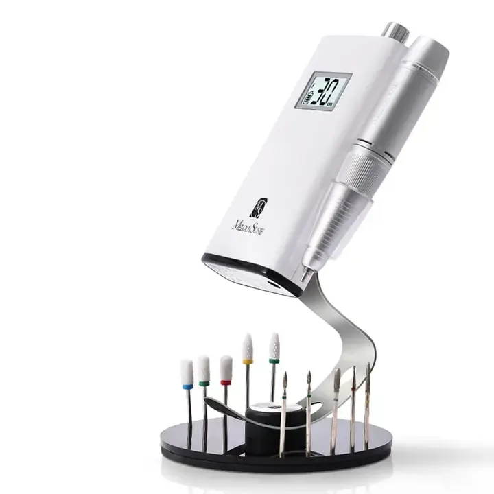 Support de machine à poncer les ongles avec 10 trous pour embouts de ponceuse à ongles