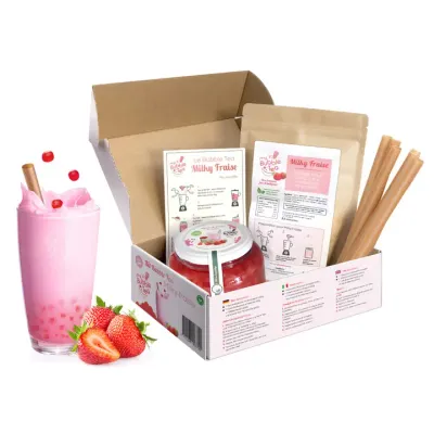 Kit Bubble Tea Milky Fraise